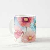 Farbiger Kosmos Kaffeetasse (Vorderseite Links)