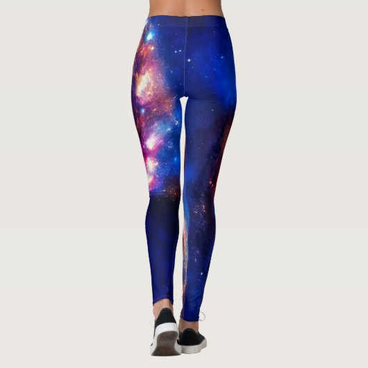 Farbiger Kosmos Leggings (Rückseite)