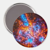 Farbiger Kosmos Magnet (Vorderseite/Rückseite)