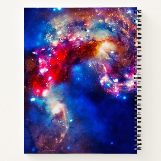 Farbiger Kosmos Notizblock (Rückseite)