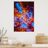 Farbiger Kosmos Poster (Küche)