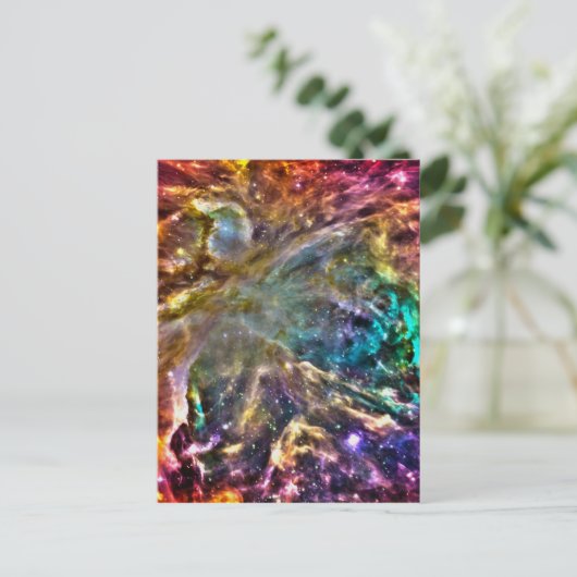 Farbiger Kosmos Postkarte (Stehend Vorderseite)