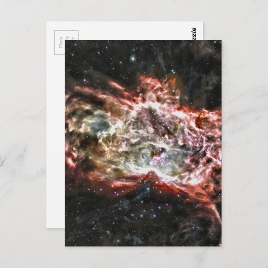 Farbiger Kosmos Postkarte (Vorne/Hinten)