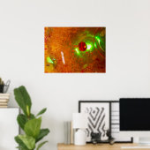 Farbiger Kosmos Print #2 Poster (Heimbüro)