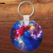 Farbiger Kosmos Schlüsselanhänger (Vorderseite)