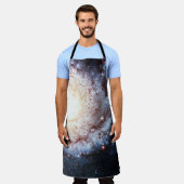 Farbiger Kosmos Schürze (Getragen)