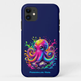 Farbiger Kraken Case-Mate iPhone Hülle