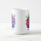 Farbiger Kraken Kaffeetasse (Mittel)