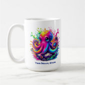 Farbiger Kraken Kaffeetasse (Links)