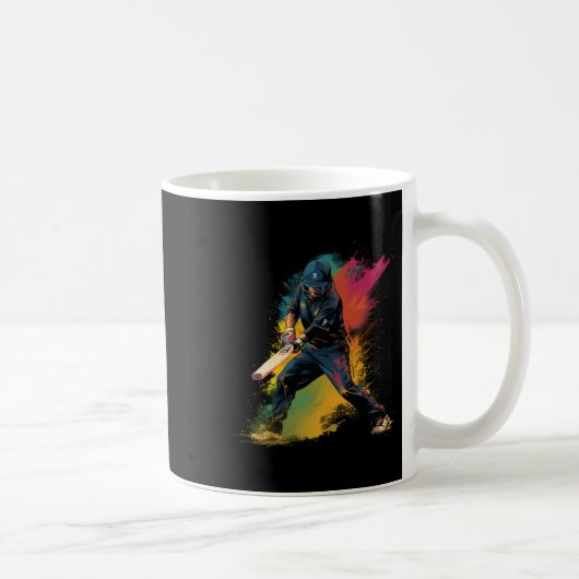 Farbiger Kricketjunge im Männer-Cricket Kaffeetasse (Rechts)