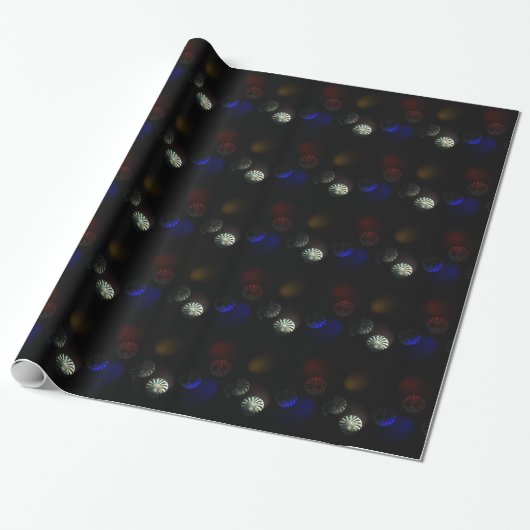 Farbiger Kristallbilder Geschenkpapier (Ungerollt)