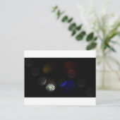 Farbiger Kristallbilder Postkarte (Stehend Vorderseite)