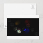 Farbiger Kristallbilder Postkarte (Vorne/Hinten)