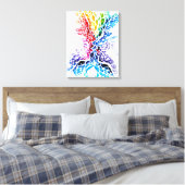Farbiger Kuss Leinwanddruck (Insitu (Schlafzimmer))