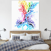 Farbiger Kuss Leinwanddruck (Insitu (Schlafzimmer))