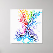 Farbiger Kuss Leinwanddruck (Vorderseite)