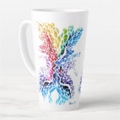 Farbiger Kuss Milchtasse (Linke Ecke)