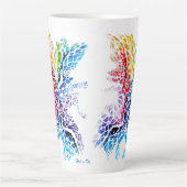 Farbiger Kuss Milchtasse (Vorderseite)