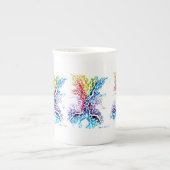 Farbiger Kuss Porzellantasse (Vorderseite)