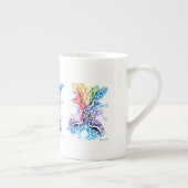 Farbiger Kuss Porzellantasse (Rechts)