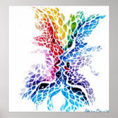 Farbiger Kuss Poster (Vorne)