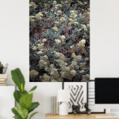 Farbiger Küstenstrauch im Sommer Poster (Heimbüro)