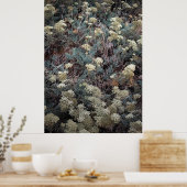 Farbiger Küstenstrauch im Sommer Poster (Küche)