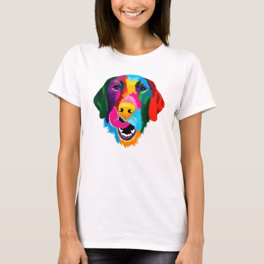 Farbiger Labrador Retriever Dog T-Shirt (Vorderseite)