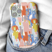 Farbiger Lama iPhone 15 Hülle