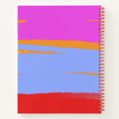 Farbiger, lebhafter, zeitgenössischer, benutzerdef notizblock (Rückseite)