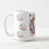 Farbiger Leo Sternzeichen Astrologie Löwe Kaffeetasse (Links)
