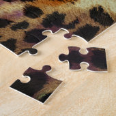 Farbiger Leopard: Abstrakte Vintage Textur Puzzle (Seite)