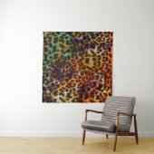Farbiger Leopard: Abstrakte Vintage Textur Wandteppich (Beispiel (Horizontal))