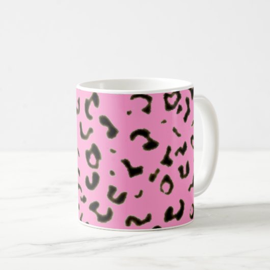 Farbiger Leoparddruck Kaffeetasse (VorderseiteRechts)