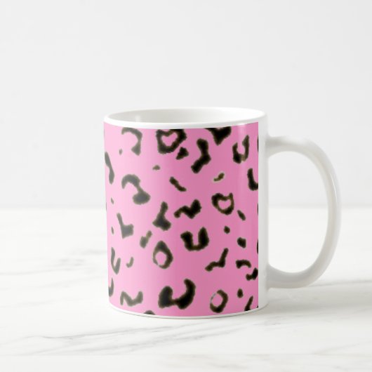 Farbiger Leoparddruck Kaffeetasse (Rechts)