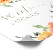 Farbiger, leuchtend blumenreicher Erfolg Poster (Ecke)