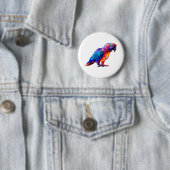 Farbiger leuchtender Papagei Button (Beispiel)