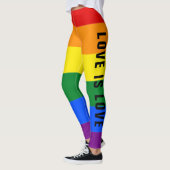 Farbiger LGBT-Regenbogen-Gay Pride-Flag mit benutz Leggings (Links)