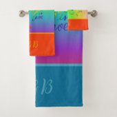 farbiger lgbtq Gay Pride Monat Badhandtuch Set (Insitu)