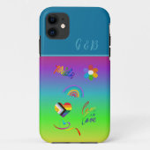 farbiger lgbtq Gay Pride Monat Case-Mate iPhone Hülle (Rückseite)