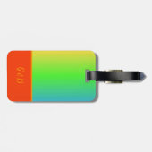 farbiger lgbtq Gay Pride Monat Gepäckanhänger (Rückseite horizontal)