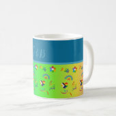 farbiger lgbtq Gay Pride Monat Kaffeetasse (VorderseiteRechts)