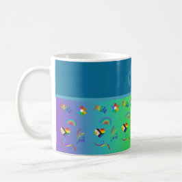 farbiger lgbtq Gay Pride Monat Kaffeetasse