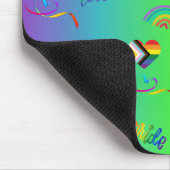 farbiger lgbtq Gay Pride Monat Mousepad (Ecke)