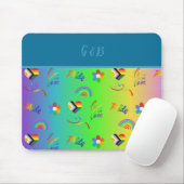 farbiger lgbtq Gay Pride Monat Mousepad (Mit Mouse)