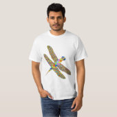 Farbiger Libellen T-Shirt (Vorne ganz)