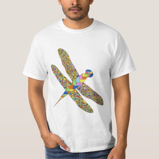 Farbiger Libellen T-Shirt (Vorderseite)