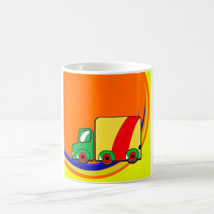 Farbiger LKW Kaffeetasse