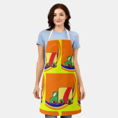 Farbiger LKW Schürze (Getragen)