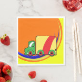 Farbiger LKW Serviette (Beispiel)